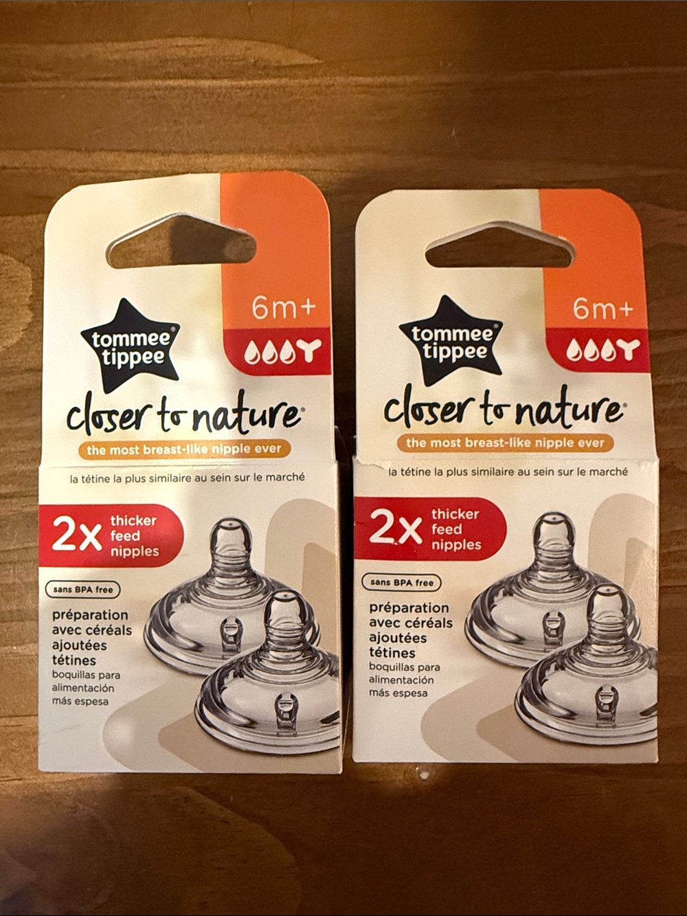 Tommee Tippee Closer to Nature Thick Feed Nipples (listing includes 3 NEW)